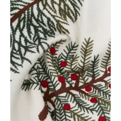 Bestickte Kissenhulle Fenna Mit Winterlichem Motiv