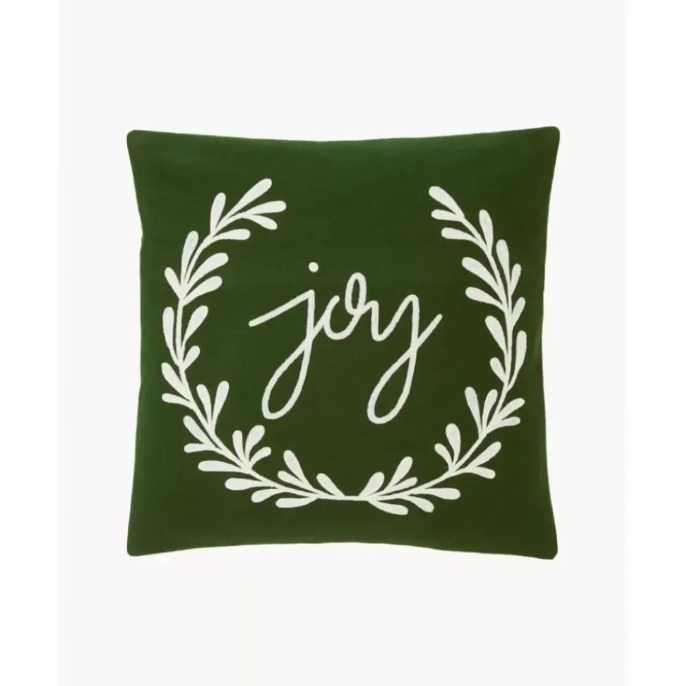 Bestickte Kissenhulle Joy