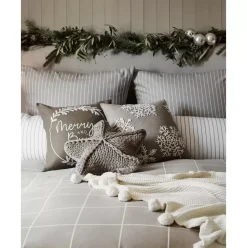 Bestickte Kissenhulle Merry And Bright