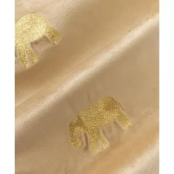 Bestickte Samt-Kissenhulle Elefco