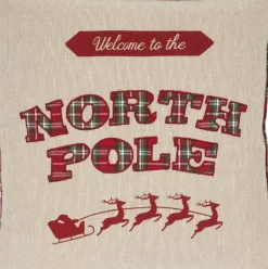 Bestickte Wendekissenhulle North Pole Mit Bestickung