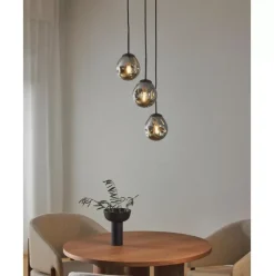 Cluster-Pendelleuchte Amora Aus Verspiegeltem Glas