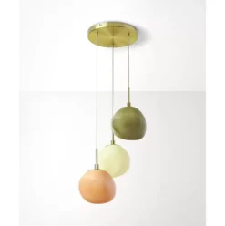 Cluster-Pendelleuchte Josie Aus Opalglas