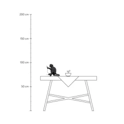 Design Ausentischlampe Monkey Mit Stecker