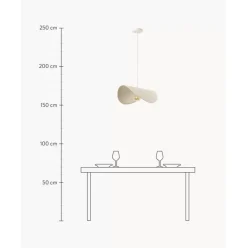 Design-Pendelleuchte Kenzie Aus Leinen