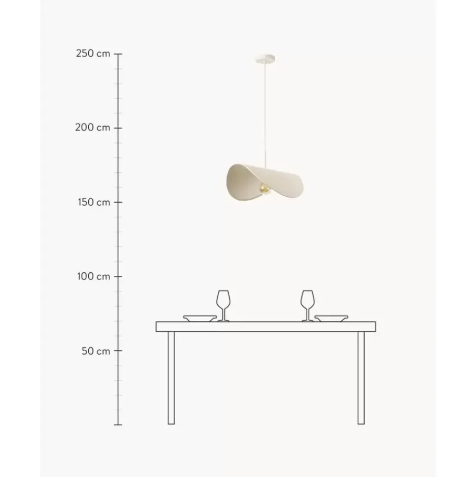 Design-Pendelleuchte Kenzie Aus Leinen