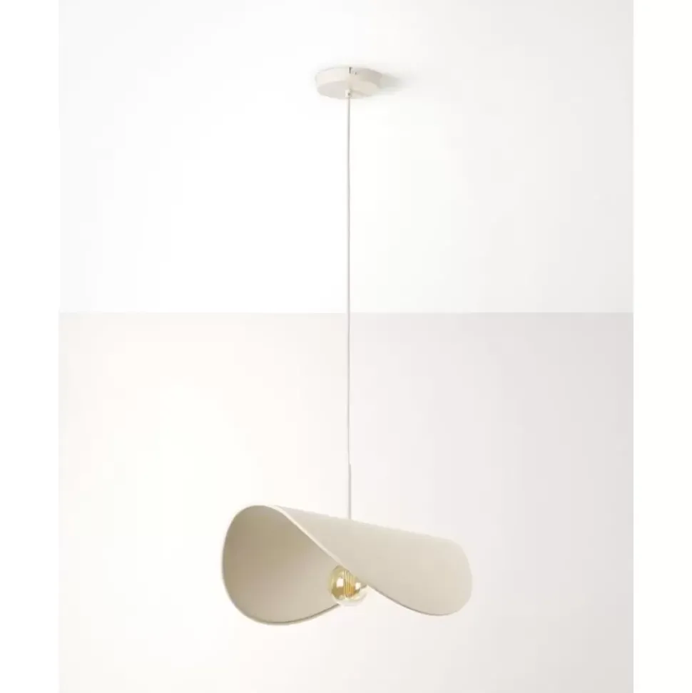 Design-Pendelleuchte Kenzie Aus Leinen