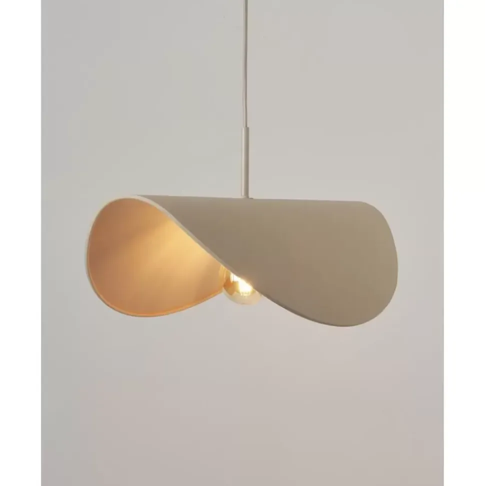 Design-Pendelleuchte Kenzie Aus Leinen