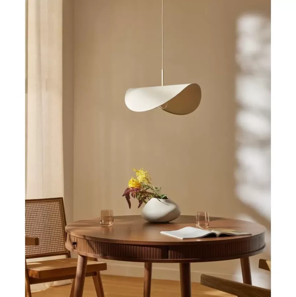 Design-Pendelleuchte Kenzie Aus Leinen