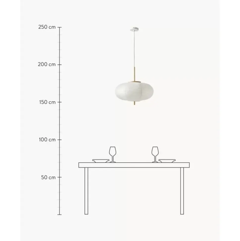 Design Pendelleuchte Misaki Aus Reispapier