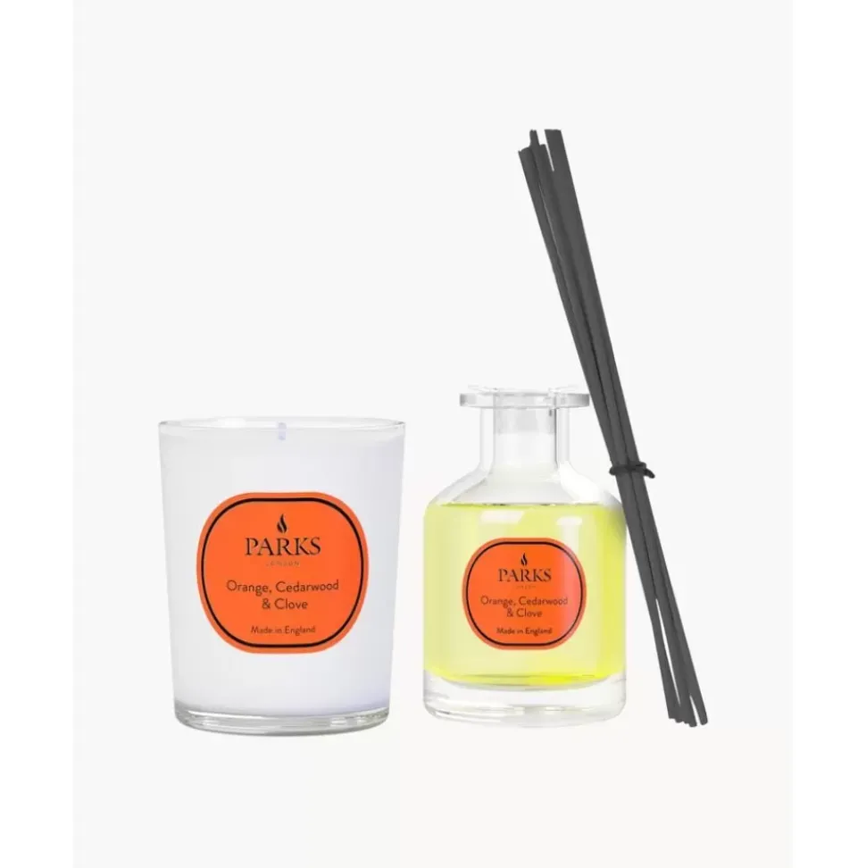 Duftkerze Und Diffuser Vintage Aromatherapy (Orange, Zedernholz & Nelke)
