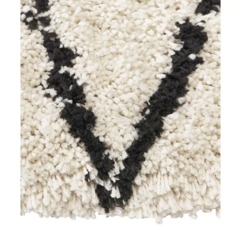Flauschiger Hochflor-Laufer Naima, Handgetuftet