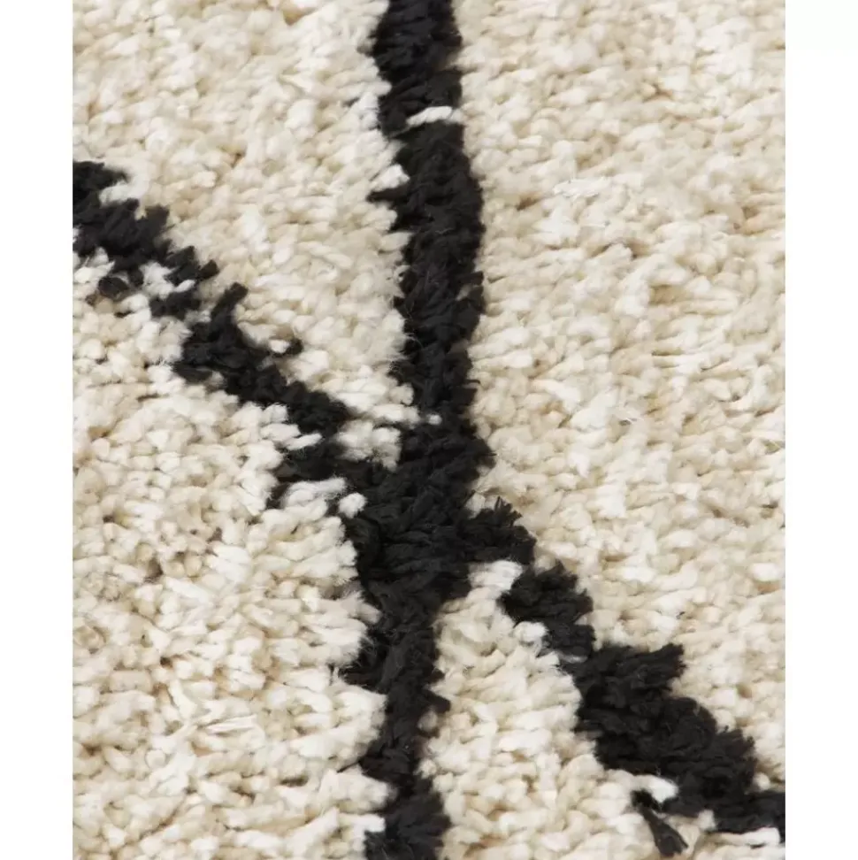 Flauschiger Hochflor-Laufer Naima, Handgetuftet