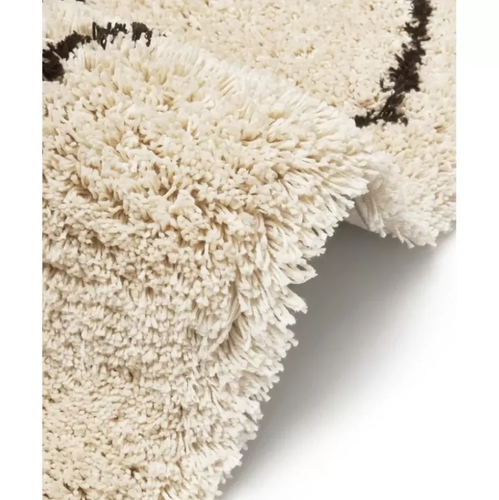 Flauschiger Hochflor-Laufer Naima, Handgetuftet