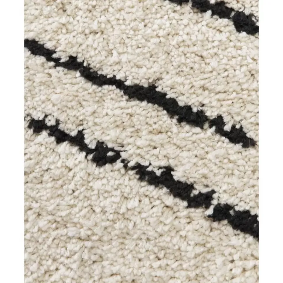 Flauschiger Hochflor-Laufer Dunya, Handgetuftet
