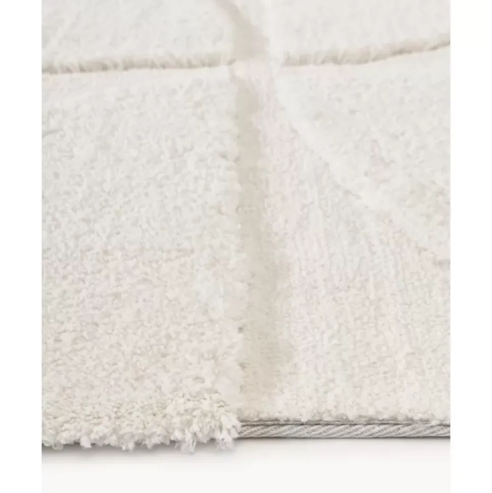 Flauschiger Hochflor-Laufer Jade Mit Erhabener Hoch-Tief-Struktur