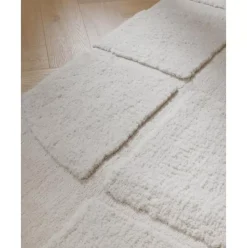 Flauschiger Hochflor-Laufer Jade Mit Erhabener Hoch-Tief-Struktur