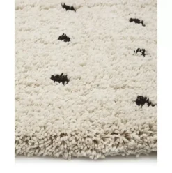 Flauschiger Hochflor-Teppich Ayana, Gepunktet