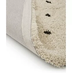 Flauschiger Hochflor-Teppich Ayana, Gepunktet