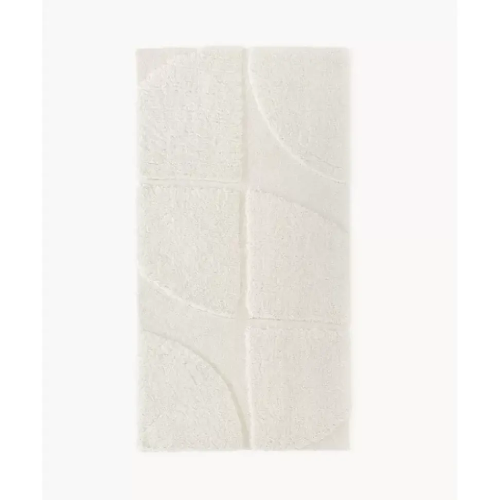 Flauschiger Hochflor-Teppich Jade Mit Erhabener Hoch-Tief-Struktur