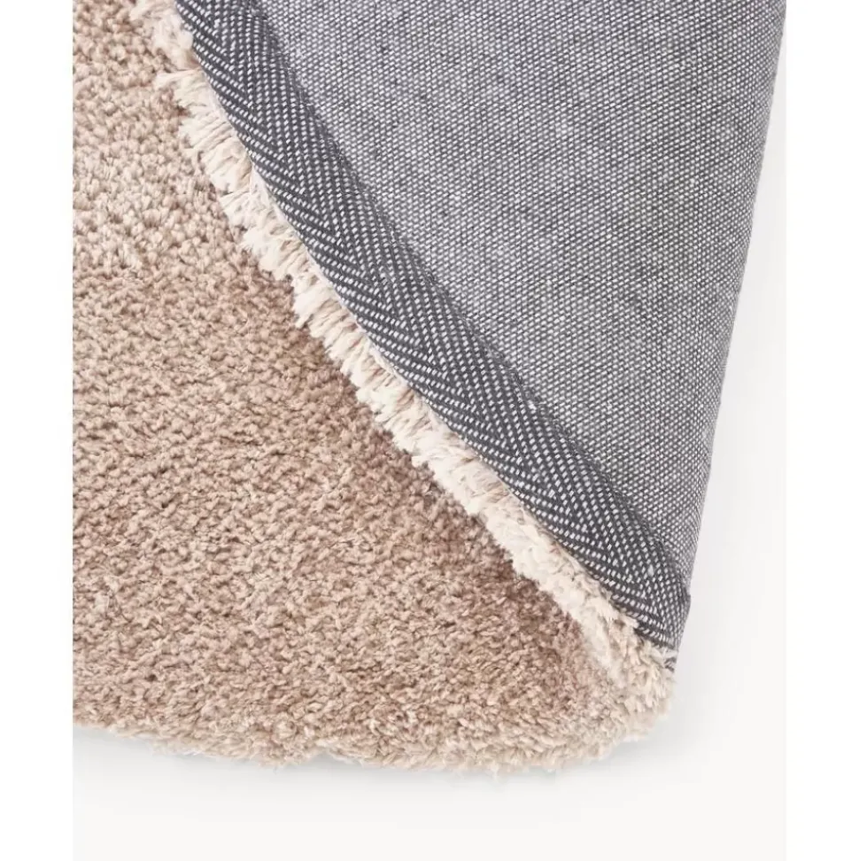 Flauschiger Runder Hochflor-Teppich Leighton
