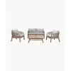 Garten-Lounge-Set Lu Aus Akazienholz, 4-Tlg.