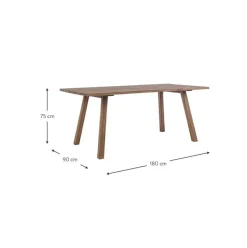 Gartentisch Glasgow Aus Akazienholz, 180 X 90 Cm