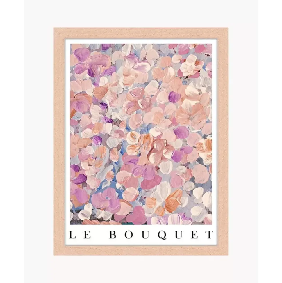 Gerahmter Digitaldruck Le Bouquet, Handgefertigt