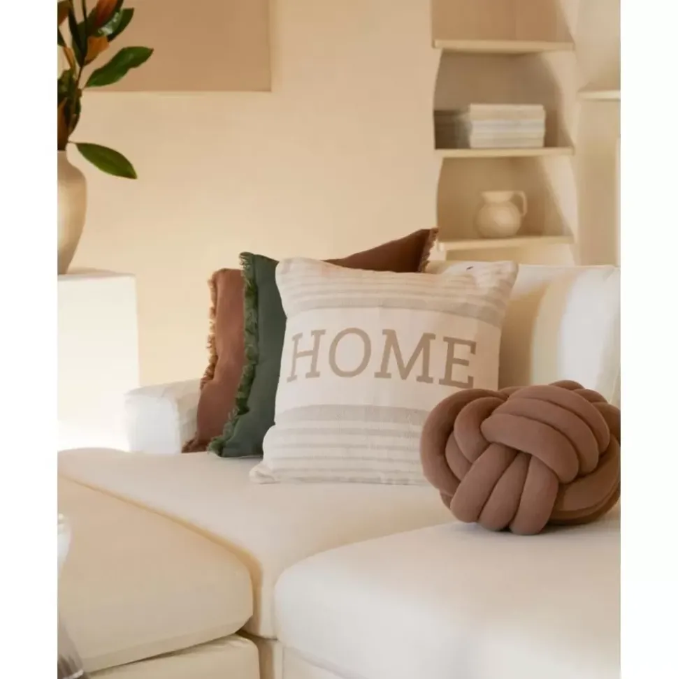 Gestreifte Kissenhulle Home Aus Recycelter Baumwolle