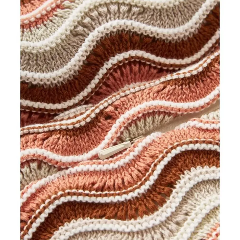Gestrickte Baumwoll-Kissenhulle Emilio