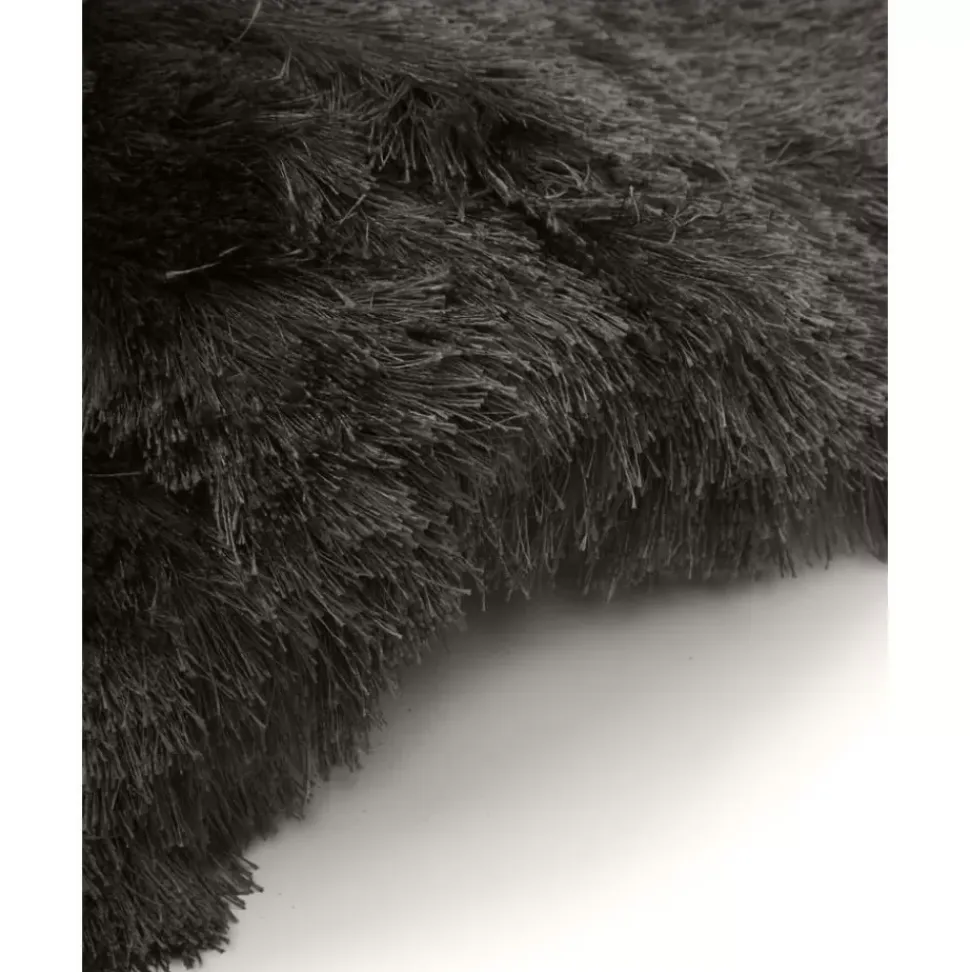 Glanzender Hochflor-Teppich Jimmy, Rund