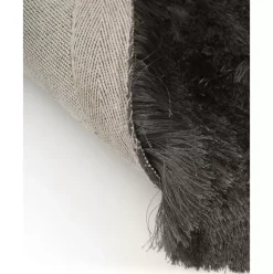 Glanzender Hochflor-Teppich Jimmy, Rund
