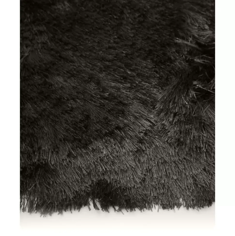 Glanzender Hochflor-Teppich Jimmy, Rund