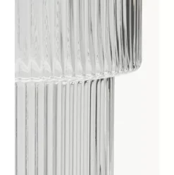 Glas-Vase Lija Mit Geriffelter Oberflache