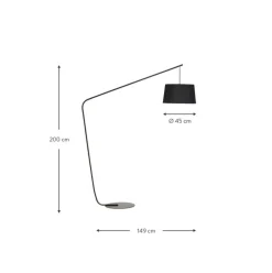 Grose Design Bogenlampe Lobby