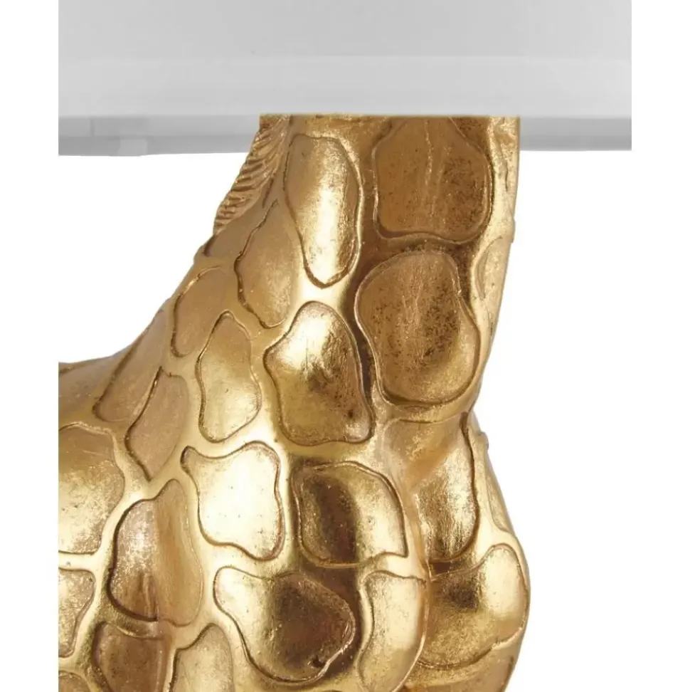 Grose Design Tischlampe Epigaea Mit Leinenschirm