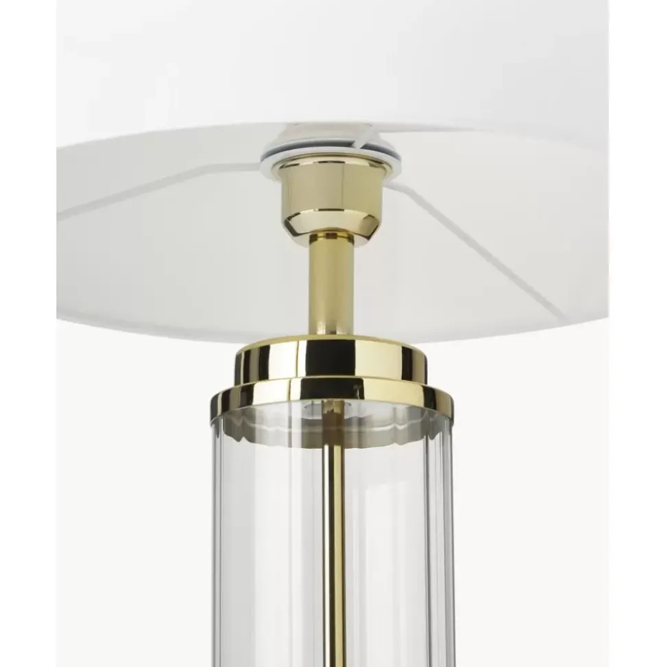 Grose Glam-Tischlampe Gabor Mit Glasfus