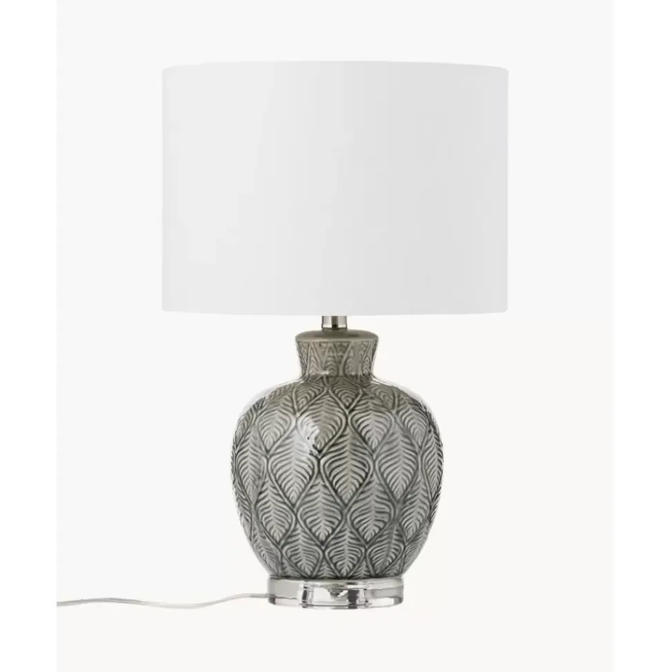Grose Keramik-Tischlampe Brooklyn