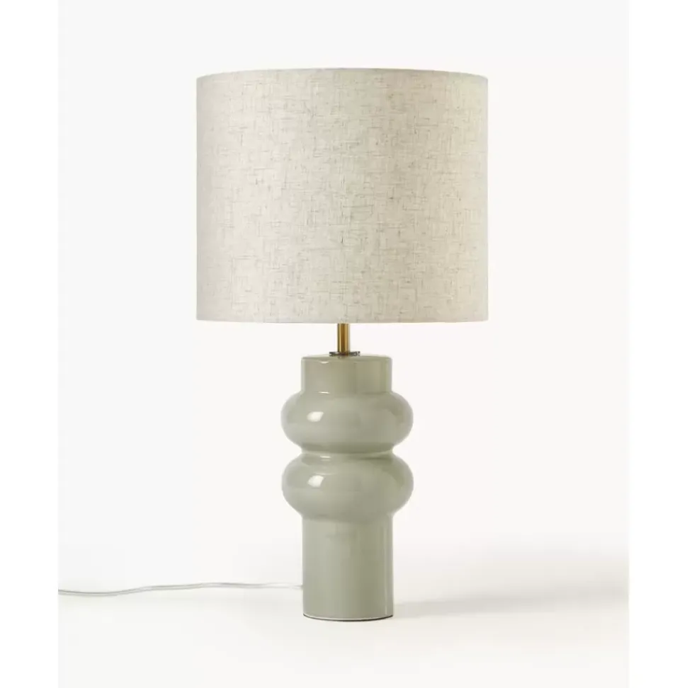 Grose Keramik-Tischlampe Christine