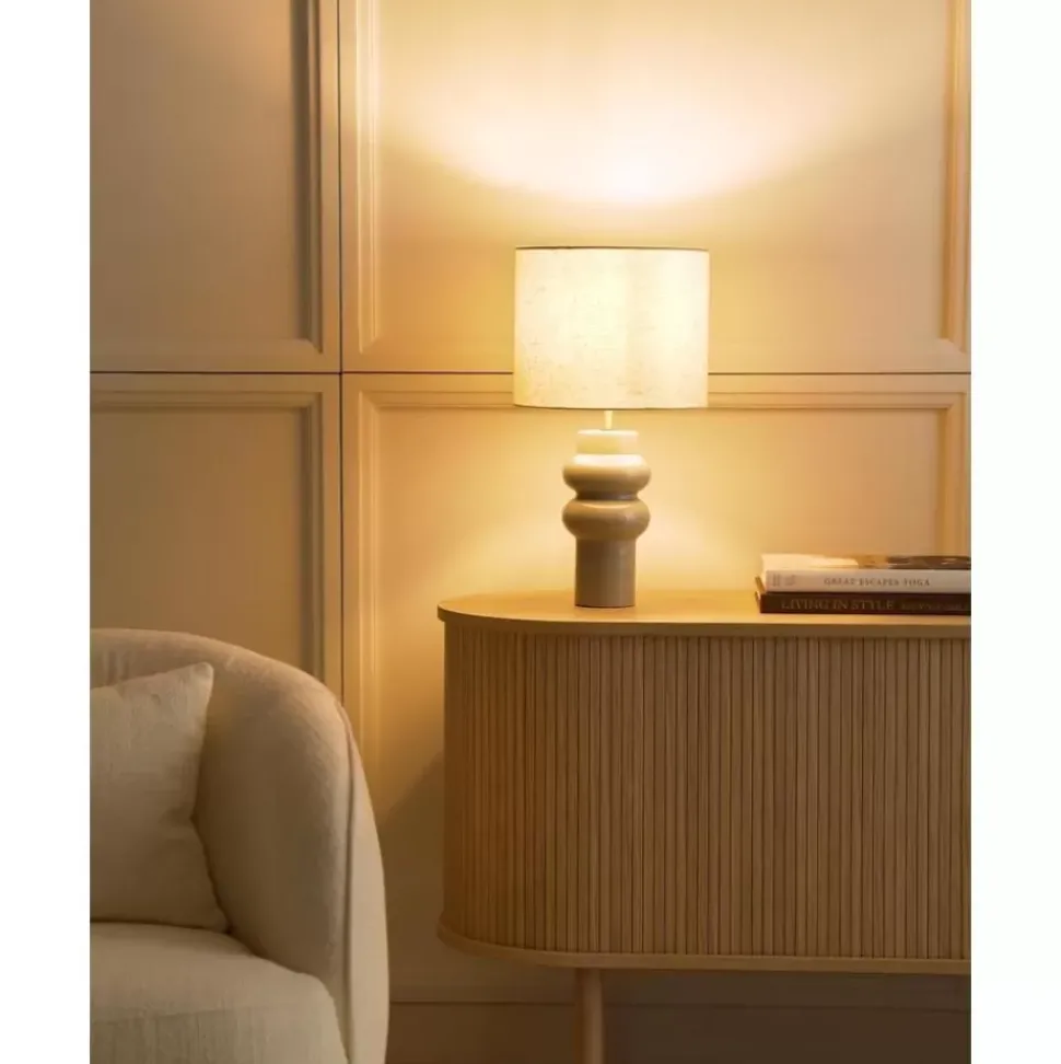 Grose Keramik-Tischlampe Christine