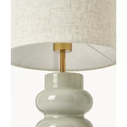 Grose Keramik-Tischlampe Christine