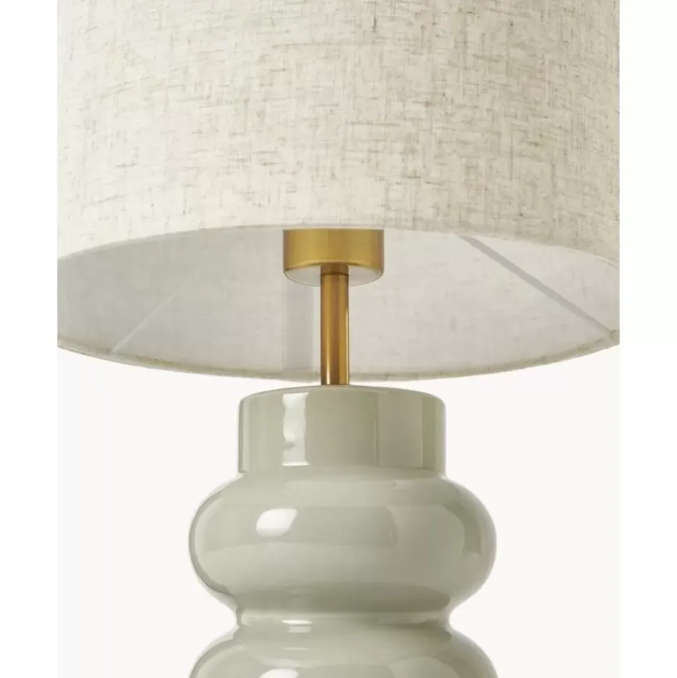 Grose Keramik-Tischlampe Christine
