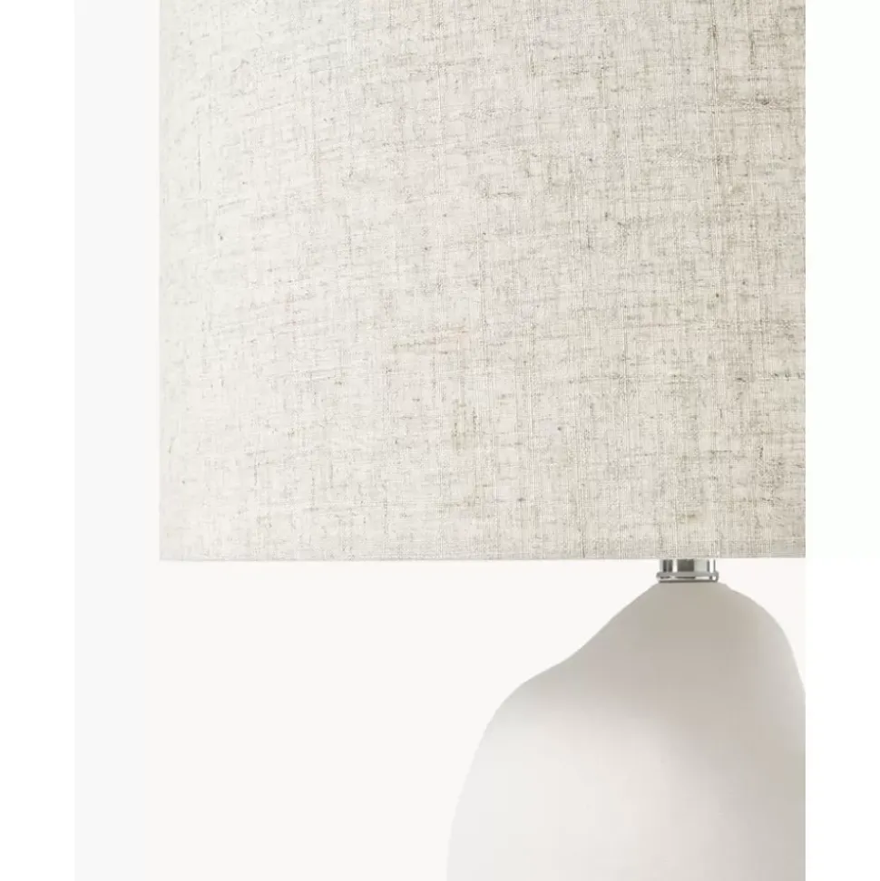 Grose Keramik-Tischlampe Colett In Organischer Form
