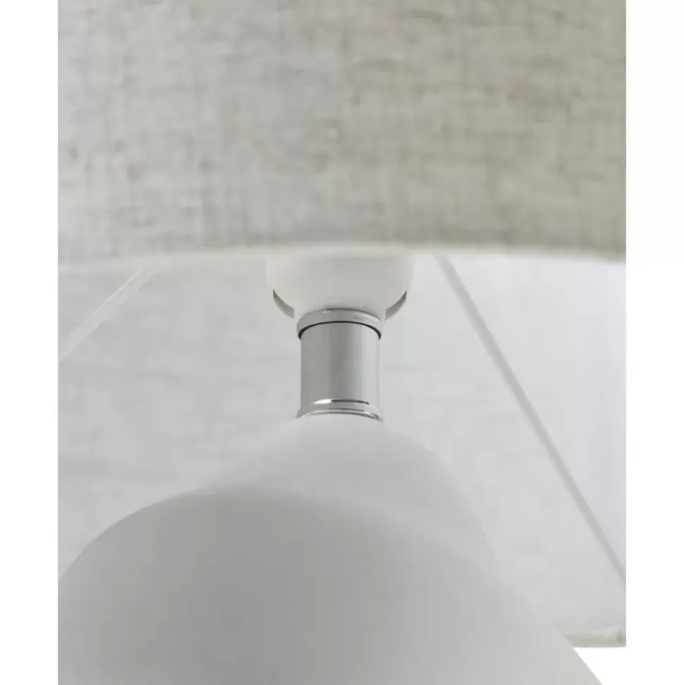 Grose Keramik-Tischlampe Colett In Organischer Form