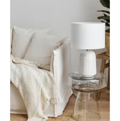 Grose Keramik-Tischlampe Iva