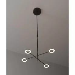Grose Led-Pendelleuchte Odeon Mit Verstellbaren Lampenarmen