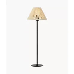 Grose Nachttischlampe Corda Mit Geflecht