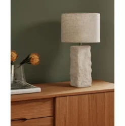 Grose Tischlampe Kiri Mit Betonfus