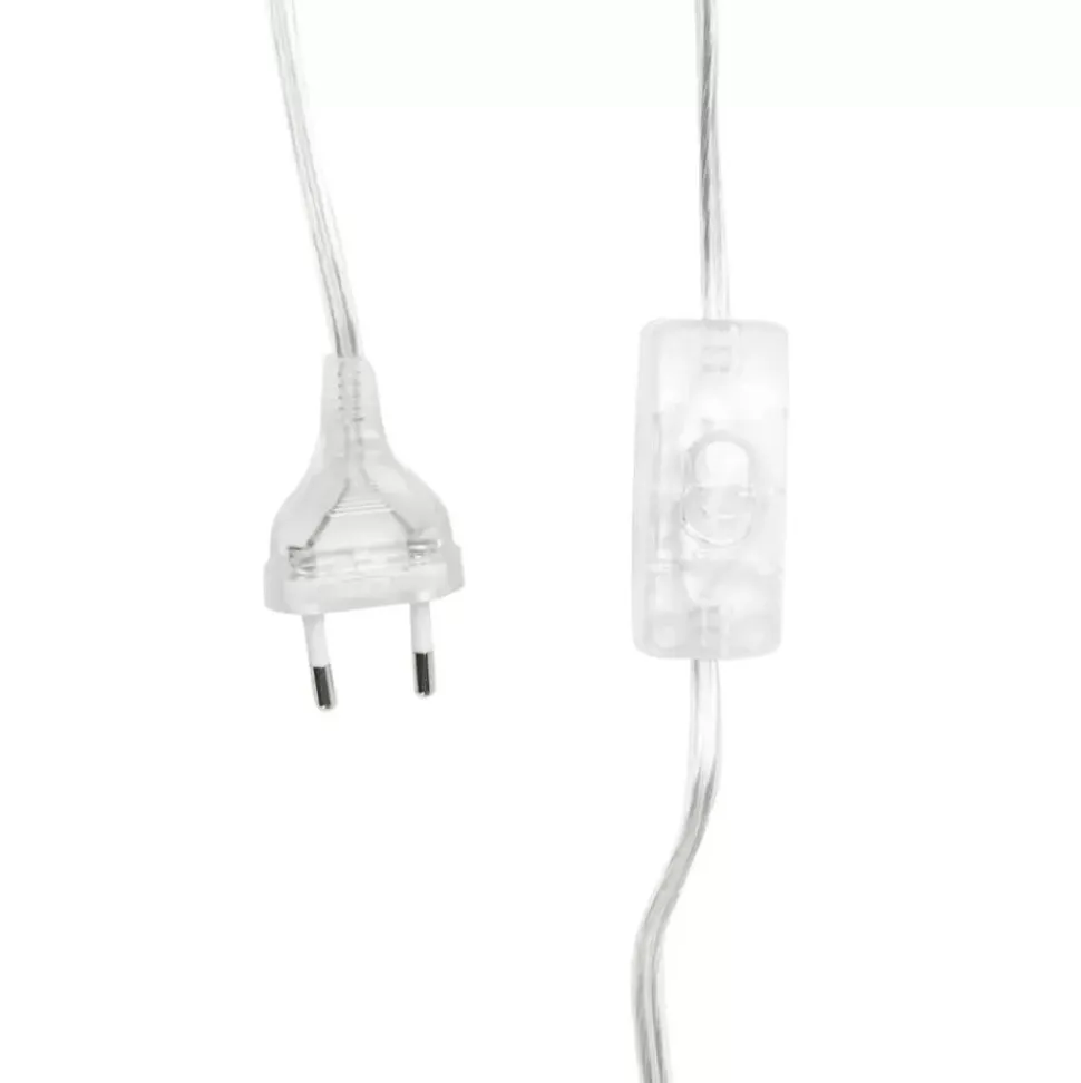Grose Tischlampe Zoya Mit Glasfus