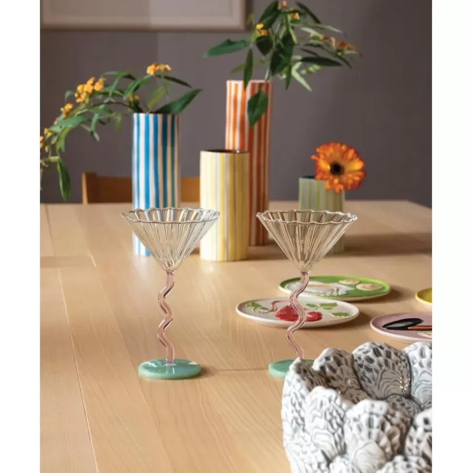 Handbemalte Vase Ray Aus Porzellan